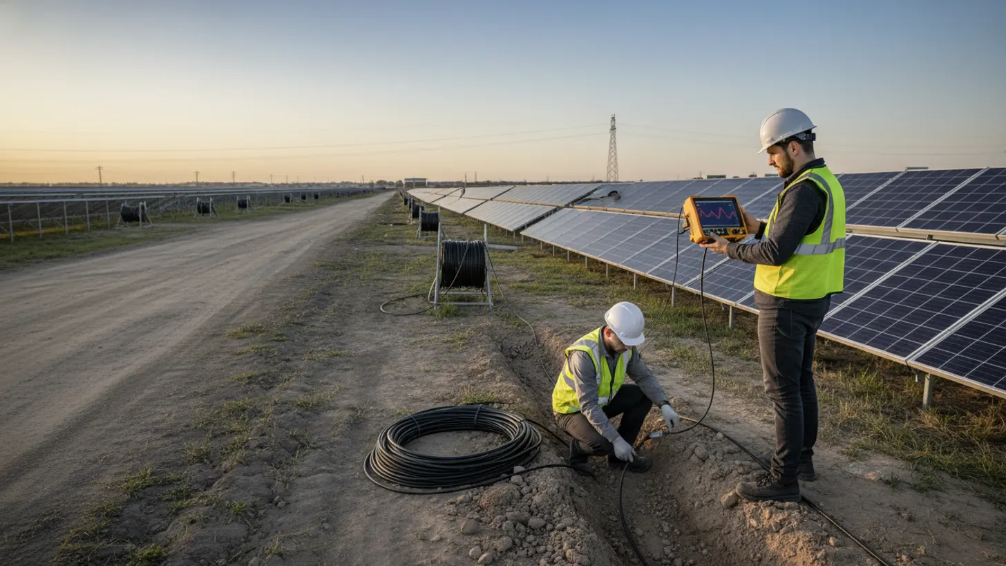 Fiber optic installation solar farm: OTDR testing field guide
